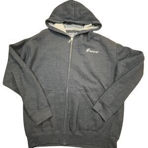 Carnival‎ Zip Up Hoodie Men Large Heather Charcoal Full Zip Pocket